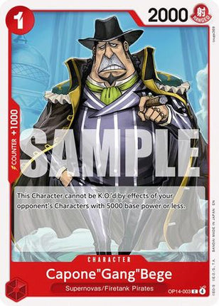 Capone"Gang"Bege (OP14-003) - The Azure Sea's Seven