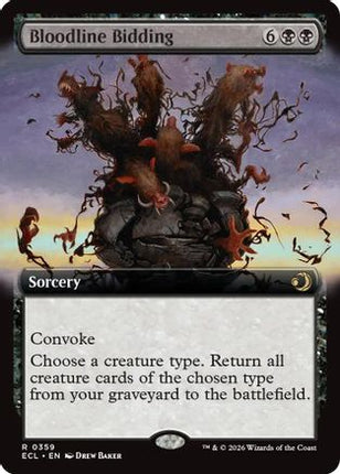 Bloodline Bidding (Extended Art) [Lorwyn Eclipsed] Foil