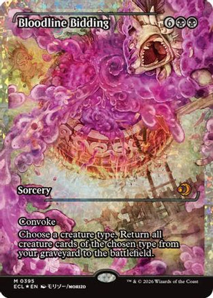 Bloodline Bidding (Showcase) (Fracture Foil) [Lorwyn Eclipsed] Foil