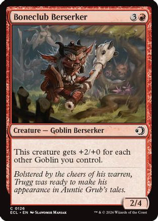 Boneclub Berserker [Lorwyn Eclipsed] Foil