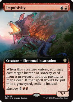 Impulsivity (Extended Art) [Commander: Lorwyn Eclipsed]