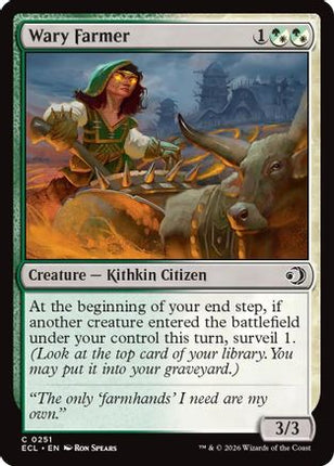 Wary Farmer [Lorwyn Eclipsed] Foil