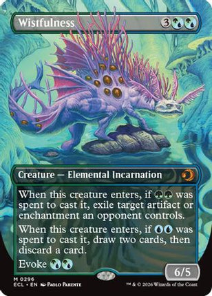 Wistfulness (Borderless) [Lorwyn Eclipsed] Foil