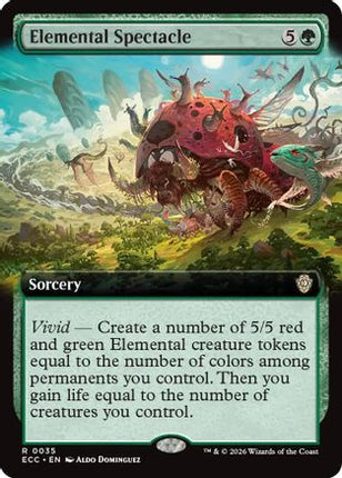 Elemental Spectacle (Extended Art) [Commander: Lorwyn Eclipsed] Foil