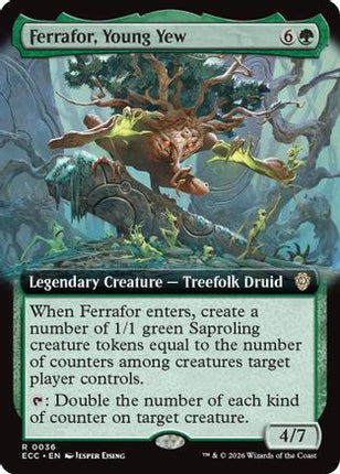 Ferrafor, Young Yew (Extended Art) [Commander: Lorwyn Eclipsed] Foil