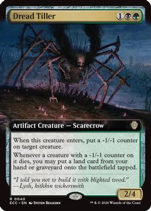 Dread Tiller (Extended Art) [Commander: Lorwyn Eclipsed]