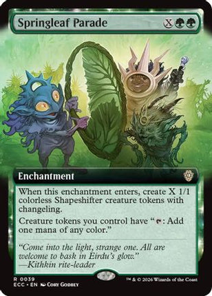 Springleaf Parade (Extended Art) [Commander: Lorwyn Eclipsed]