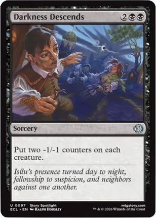Darkness Descends [Lorwyn Eclipsed] Foil