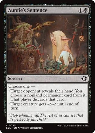 Auntie's Sentence [Lorwyn Eclipsed] Foil
