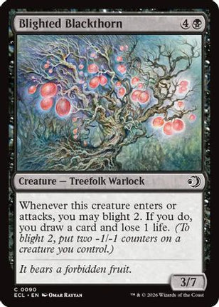 Blighted Blackthorn [Lorwyn Eclipsed] Foil