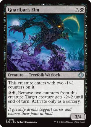 Gnarlbark Elm [Lorwyn Eclipsed] Foil