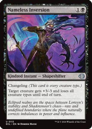 Nameless Inversion [Lorwyn Eclipsed] Foil