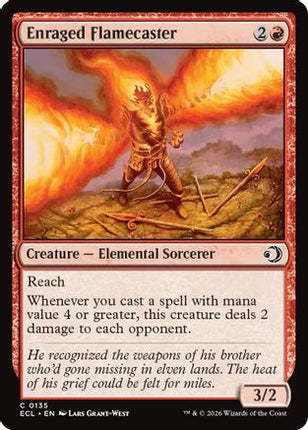 Enraged Flamecaster [Lorwyn Eclipsed] Foil
