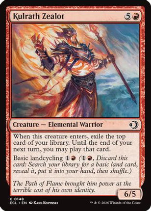 Kulrath Zealot [Lorwyn Eclipsed] Foil