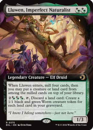 Lluwen, Imperfect Naturalist (Extended Art) [Lorwyn Eclipsed] Foil