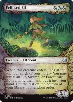 Eclipsed Elf (Showcase) [Lorwyn Eclipsed] Foil
