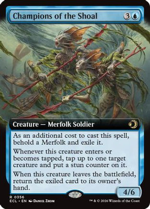 Champions of the Shoal (Extended Art) [Lorwyn Eclipsed] Foil