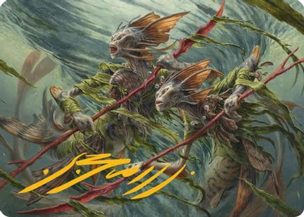 Champions of the Shoal Art Card (Gold-Stamped Signature) [Art Series: Lorwyn Eclipsed]