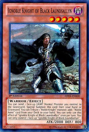 Ignoble Knight of Black Laundsallyn (Super Rare) [ABYR-EN000] 1st Edition