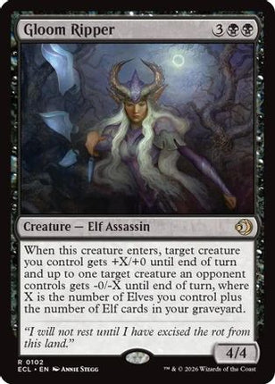 Gloom Ripper [Lorwyn Eclipsed] Foil