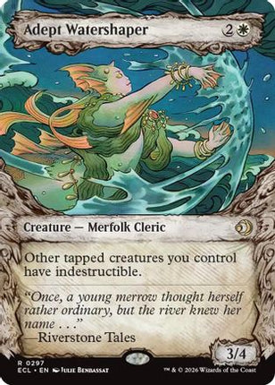 Adept Watershaper (Showcase) [Lorwyn Eclipsed] Foil
