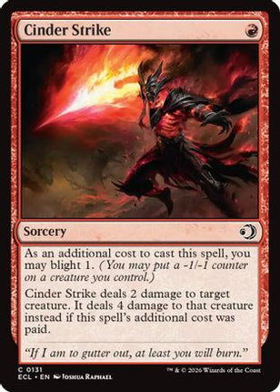 Cinder Strike [Lorwyn Eclipsed] Foil
