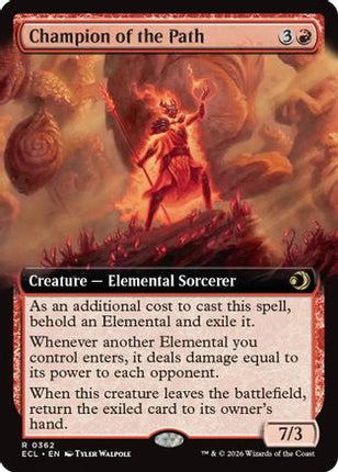 Champion of the Path (Extended Art) [Lorwyn Eclipsed] Foil