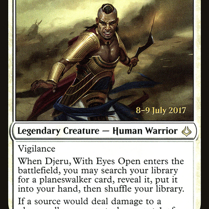 Djeru, With Eyes Open [Hour of Devastation Promos] Prerelease Foil