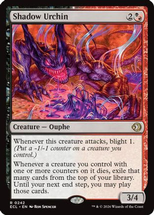 Shadow Urchin [Lorwyn Eclipsed] Foil