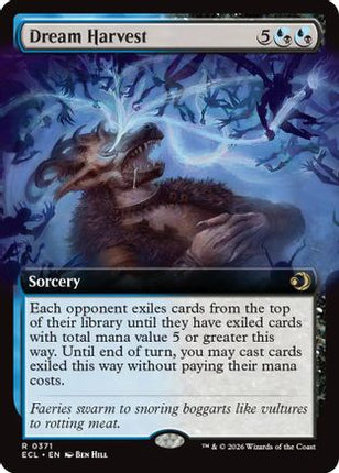 Dream Harvest (Extended Art) [Lorwyn Eclipsed] Foil