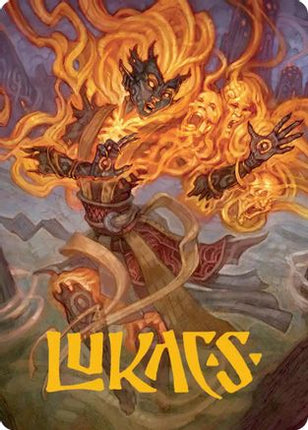 Ashling, Rekindled Art Card (33/54) (Gold-Stamped Signature) [Art Series: Lorwyn Eclipsed]