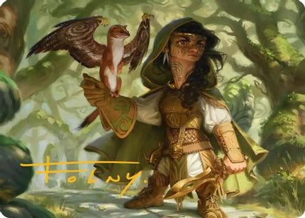 Crossroads Watcher Art Card (Gold-Stamped Signature) [Art Series: Lorwyn Eclipsed]