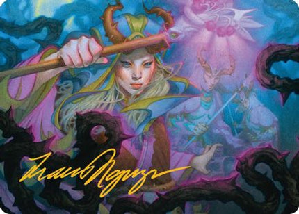Stoic Grove-Guide Art Card (Gold-Stamped Signature) [Art Series: Lorwyn Eclipsed]