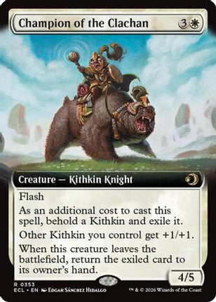 Champion of the Clachan (Extended Art) [Lorwyn Eclipsed] Foil