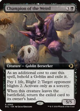 Champion of the Weird (Extended Art) [Lorwyn Eclipsed] Foil