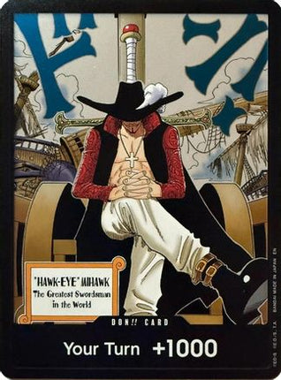 DON!! Card (Dracule Mihawk) - The Azure Sea's Seven Foil
