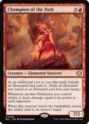 Champion of the Path [Promo Pack: Lorwyn Eclipsed] Foil