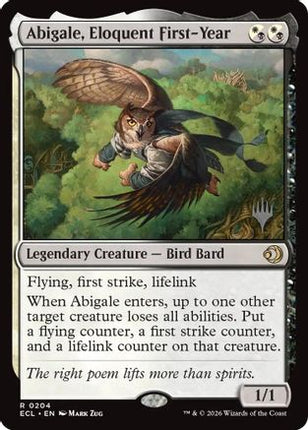 Abigale, Eloquent First-Year [Promo Pack: Lorwyn Eclipsed] Foil