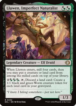 Lluwen, Imperfect Naturalist [Promo Pack: Lorwyn Eclipsed] Foil