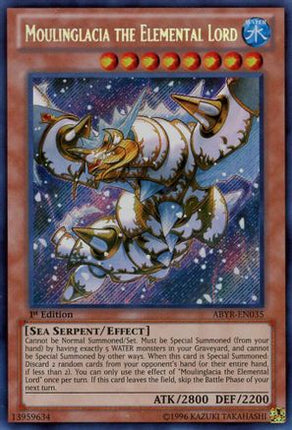 Moulinglacia the Elemental Lord (Secret Rare) [ABYR-EN035] 1st Edition