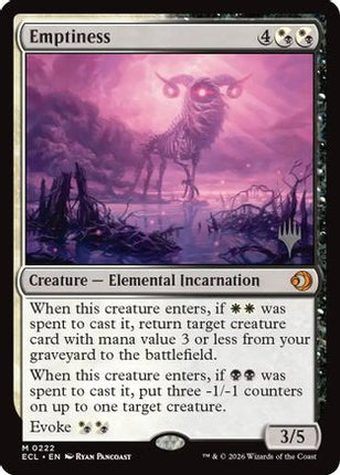 Emptiness [Promo Pack: Lorwyn Eclipsed]