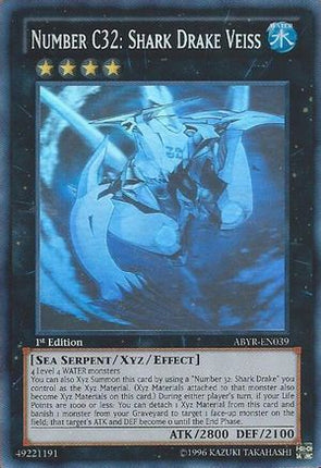 Number C32: Shark Drake Veiss (Ghost Rare)  [ABYR-EN039] Unlimited
