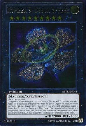 Number 9: Dyson Sphere (UTR) (Ultimate Rare) [ABYR-EN044] Unlimited