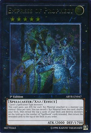 Empress of Prophecy (UTR) (Ultimate Rare) [ABYR-EN047] 1st Edition