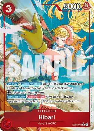 Hibari (Alternate Art) (EB03-008) - Extra Booster: One Piece Heroines Edition Foil