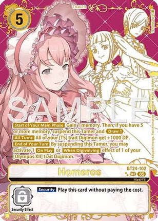 Homeros (Rare Pull) [BT24-102] [Time Stranger] Foil