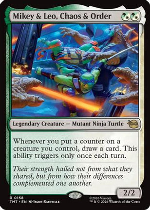 Mikey & Leo, Chaos & Order [Teenage Mutant Ninja Turtles] Foil