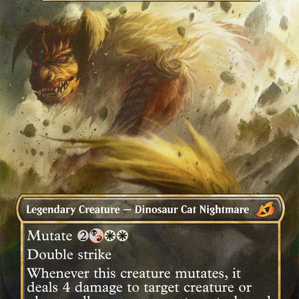 Snapdax, Apex of the Hunt - King Caesar, Awoken Titan  (Borderless) [Ikoria: Lair of Behemoths]