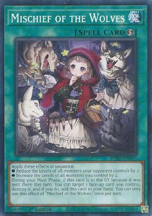 Mischief of the Wolves [BPRO-EN083] Common / Short Print 1st Edition
