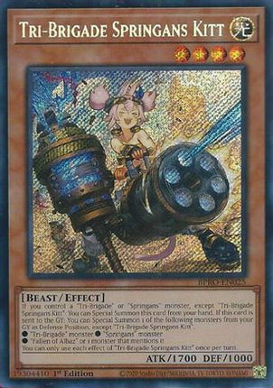 Tri-Brigade Springans Kitt [BPRO-EN025] Secret Rare 1st Edition